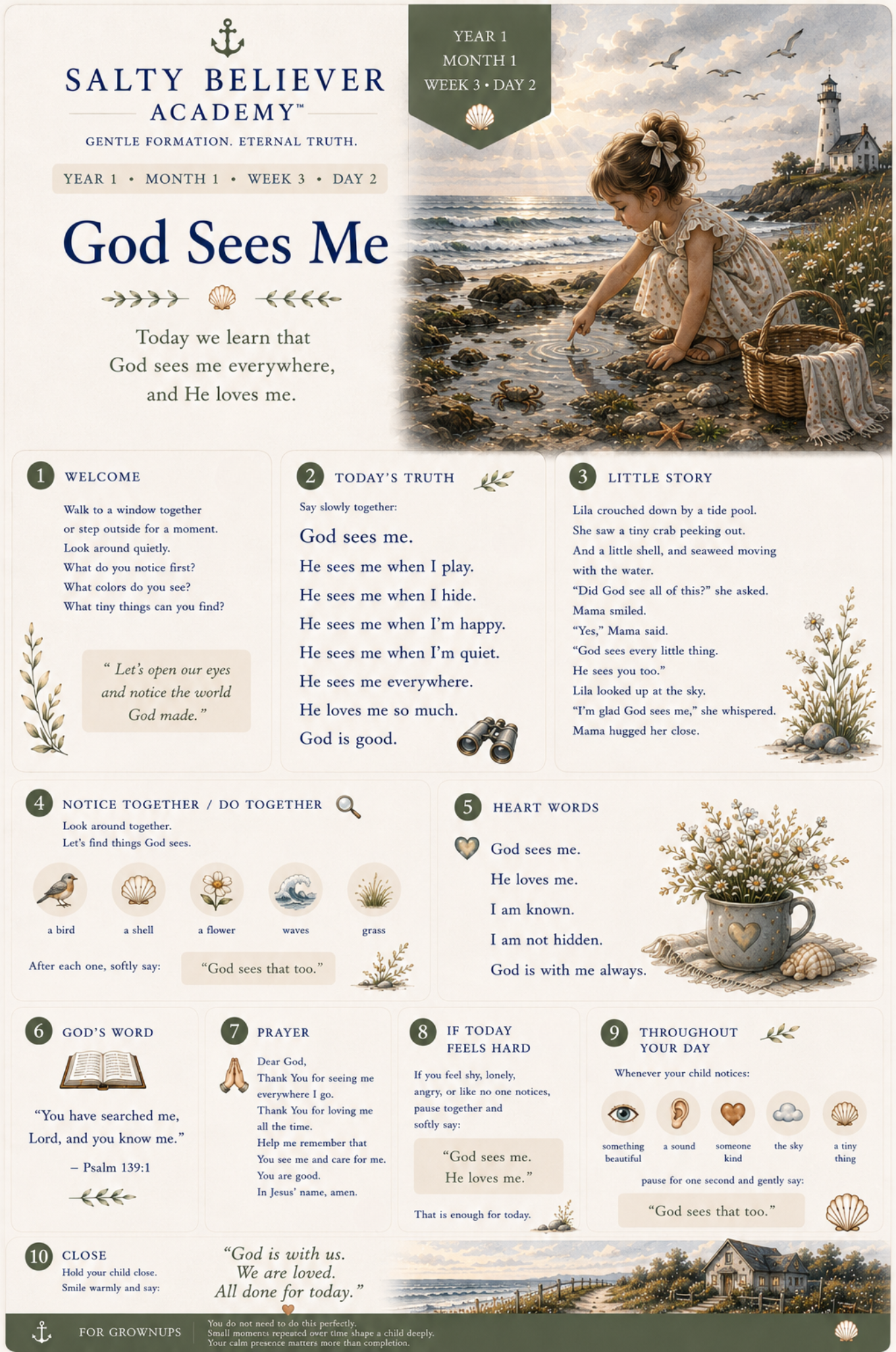 Salty Believer Academy™ Month One: God the Creator and King