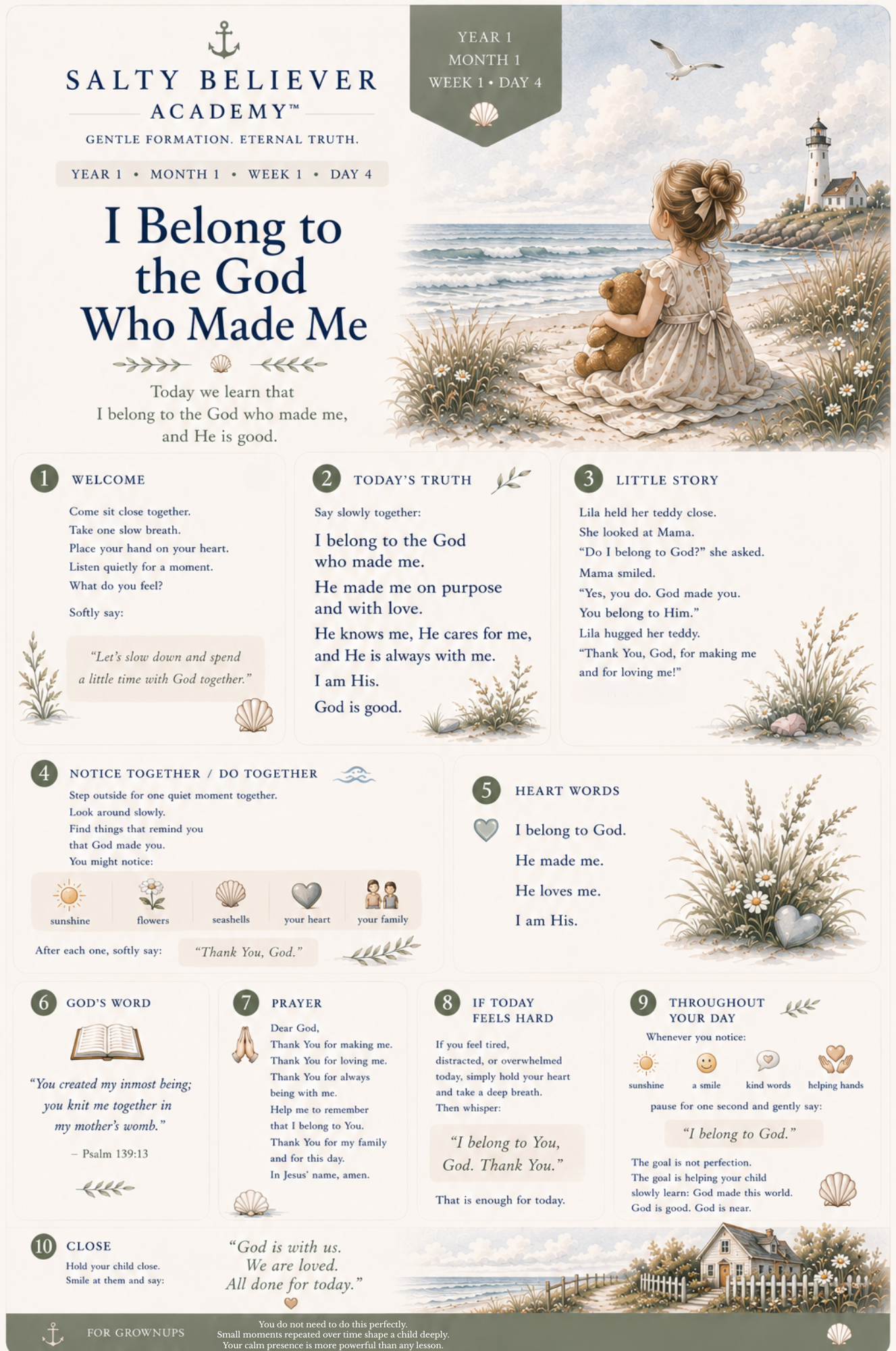Salty Believer Academy™ Month One: God the Creator and King