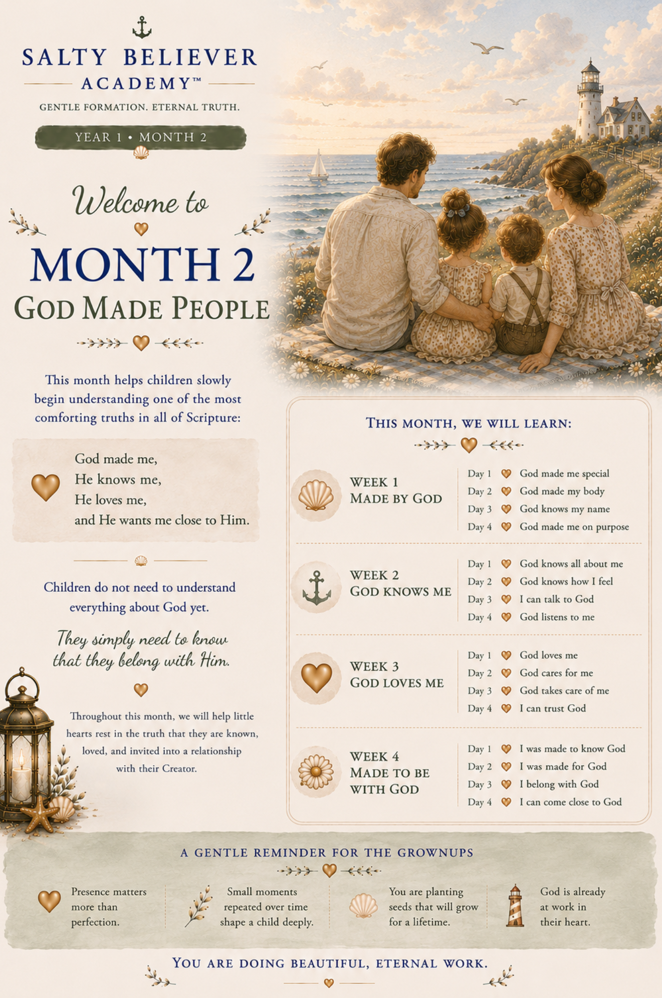 Salty Believer Academy™ Month 2: God Made People